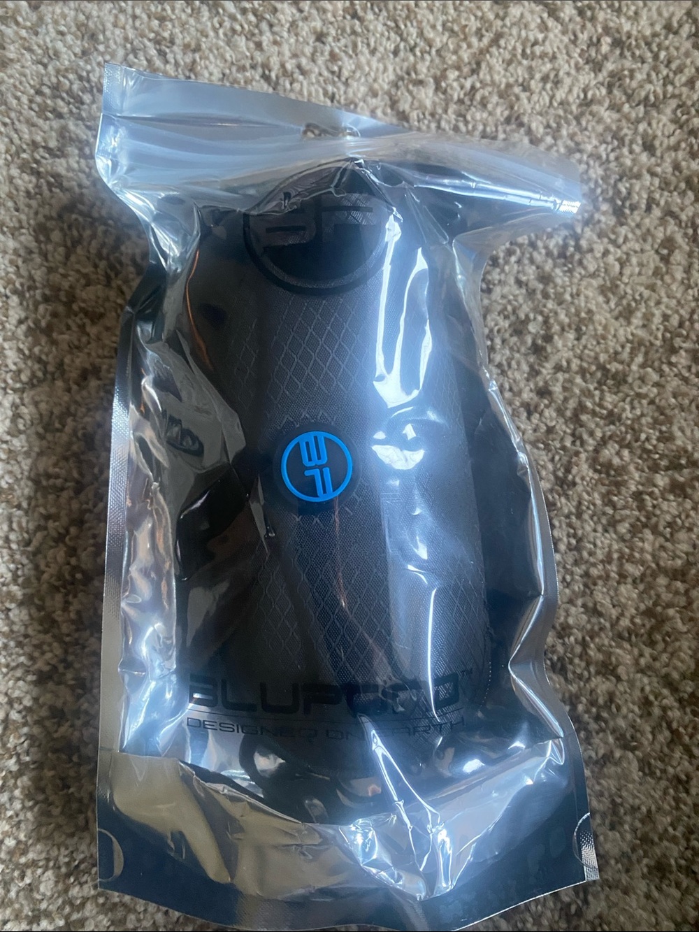 Blupond Black Sunglasses Case with Blue Logo